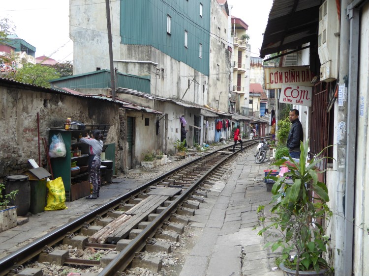 The train route out of Hanoi